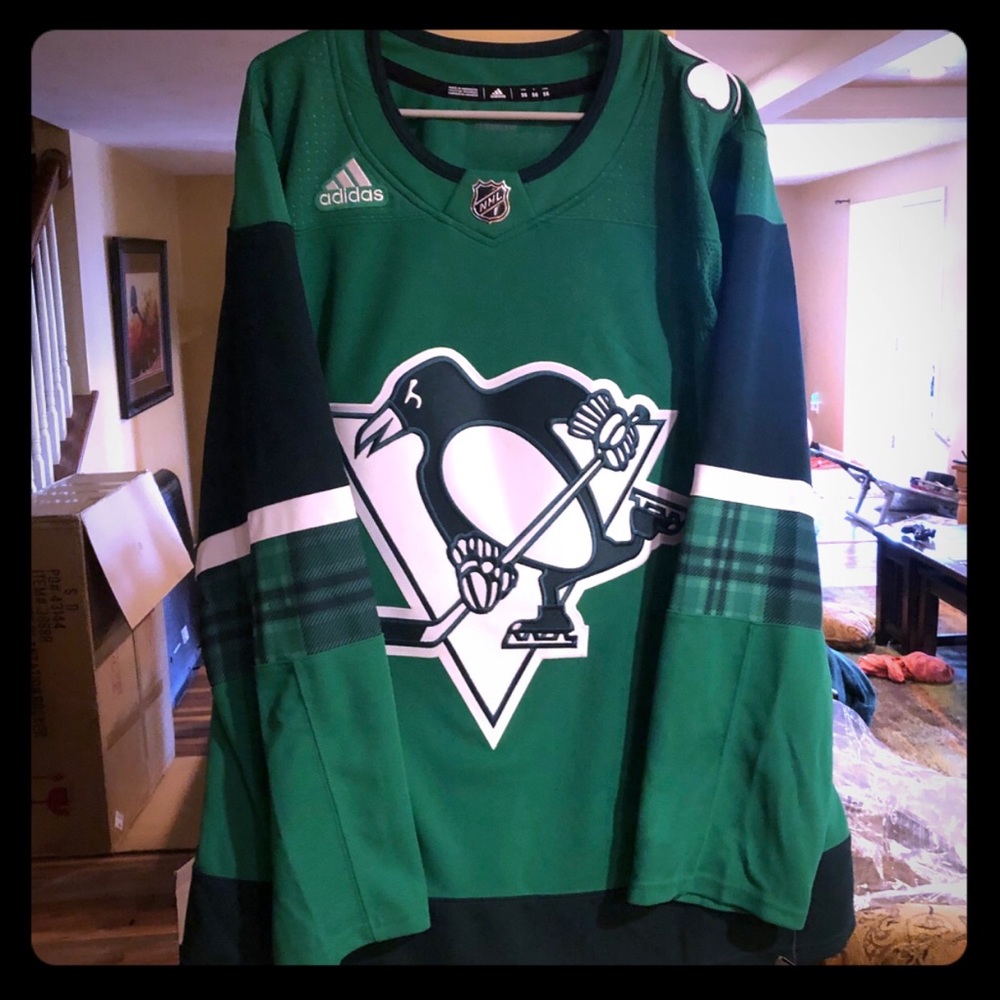 NHL Penguins Adidas St. Patrick’s Jersey 2020